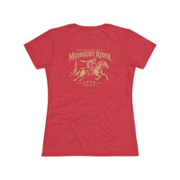 Women's Patriotic T-Shirt | Midnight Rider 1775 Heritage Tri-Blend Edition | Veteran-Owned | Liberty & Victory Co.