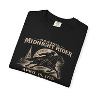 Patriotic Christian T-Shirt | Midnight Rider April 18 1775 America 250th Tee | Liberty-In-One | Liberty & Victory