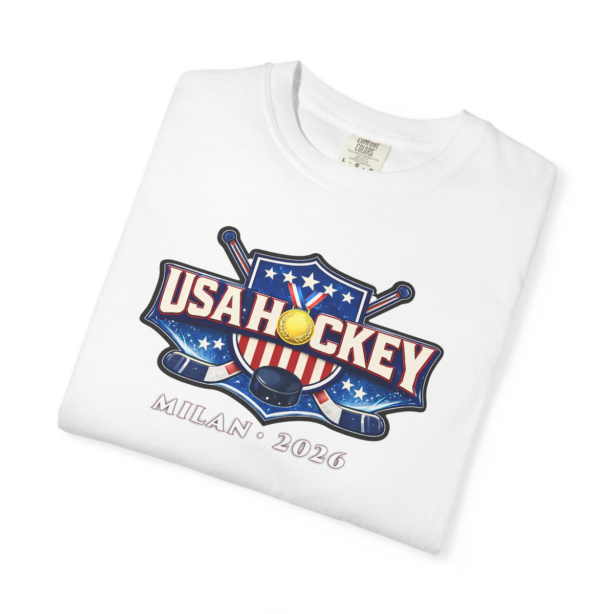 USA Hockey T-Shirt | Team USA What's Your Excuse Patriotic Tee | Veteran-Owned | Liberty & Victory