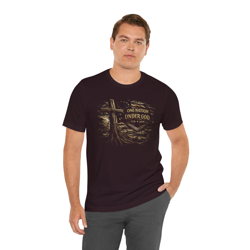 Patriotic Christian T-Shirt | One Nation Under God Everyday Tee | Liberty-In-One | Liberty & Victory