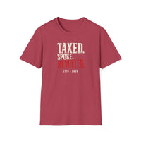 Patriotic History T-Shirt | Taxed. Spoke. Revolted. 1776 Founders Line | Liberty-In-One | Liberty & Victory