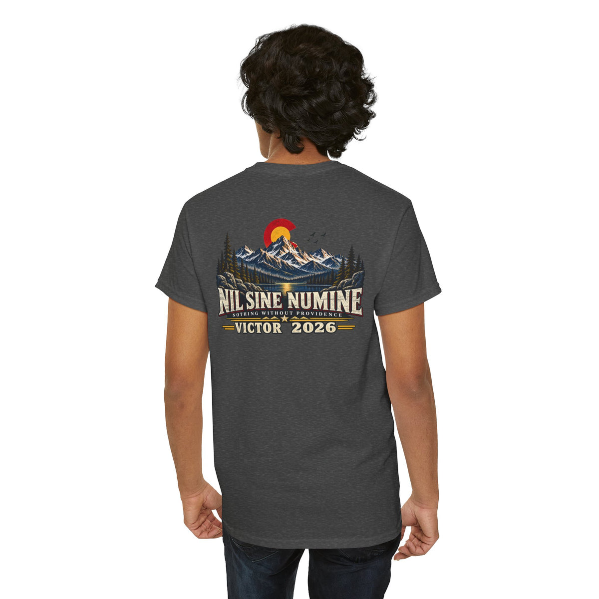 Coloradans for Victor Marx | Nil Sine Numine CO Mountain T-Shirt | CFVM | Liberty & Victory Co.