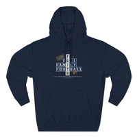 Faith & Sport | Fall Family Football — Premium Hoodie Faith Runs Through It-Detroit Edition | Game Day Faith Hoodie | Veteran-Owned Small Business | Liberty & Victory Co.