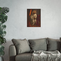 Jesus on a White Horse Poster — Fiery Sword Religious Art Print (Satin/Matte)