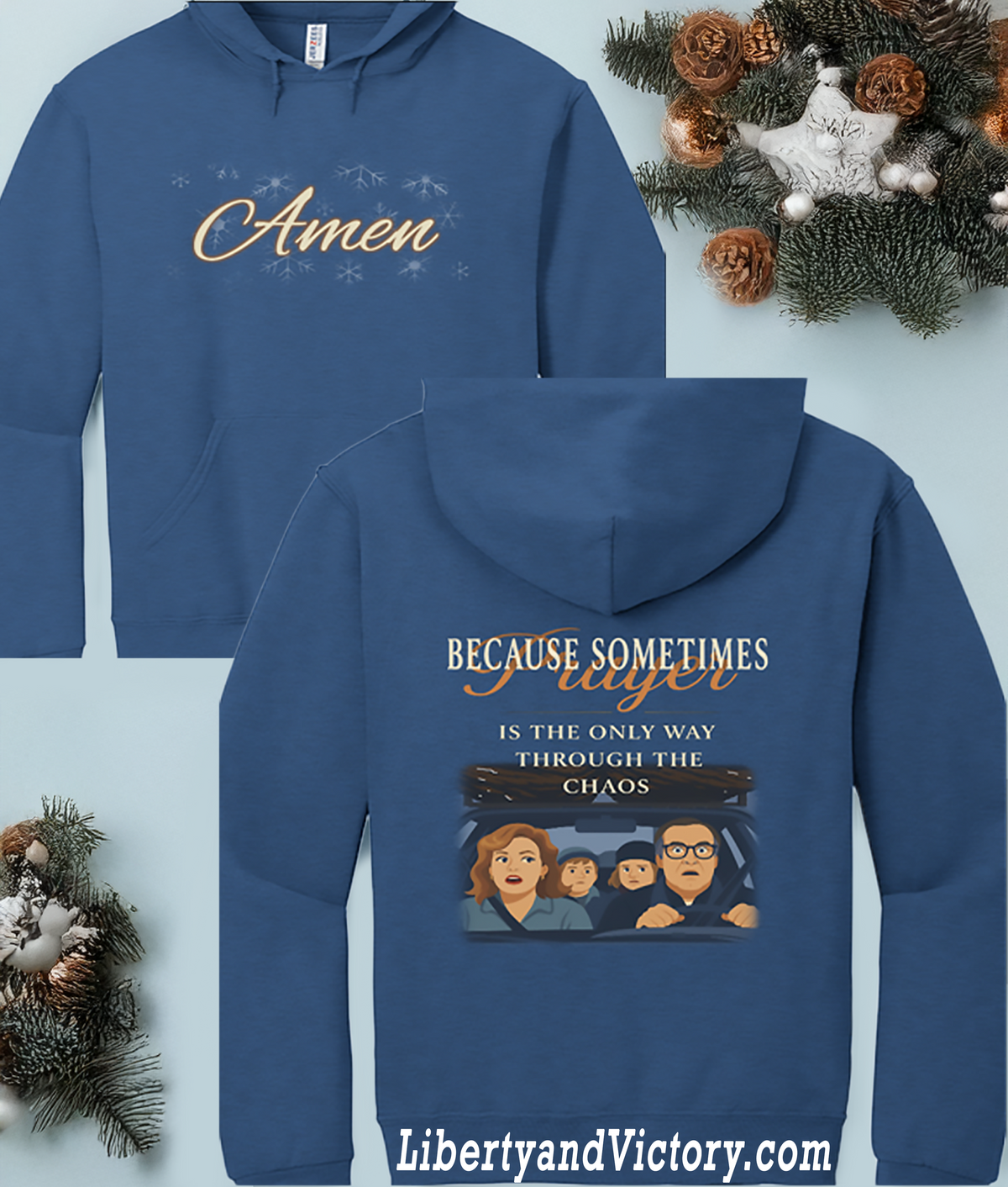 Christmas Vacation-Prayer Hoodie | Faith & Family Holiday Apparel