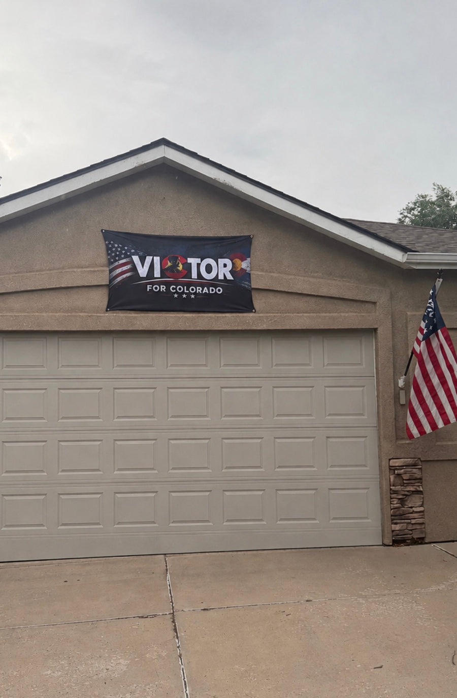 Double-Sided | Campaign Supporter Flag Victor for Colorado | Double-Sided | American Flag + Colorado Emblem | Liberty-In-One | Veteran-Owned | Liberty & Victory Co.