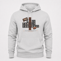 Faith & Sport | Fall Family Football — Premium Hoodie Faith Runs Through It-Denver Edition | Game Day Faith Hoodie | Veteran-Owned Small Business | Liberty & Victory Co.