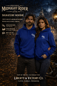 Christian Patriotic Hoodie | OMR Original 1775 Signature Line | Liberty-In-One | Liberty & Victory