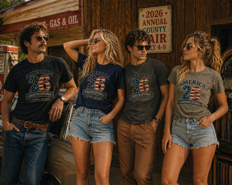 Patriotic T-Shirt | America 250 Semiquincentennial Essentials | Liberty-In-One | Liberty & Victory