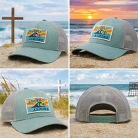 Christian Coastal Trucker Hat | Sunday Ashore | Richardson 115 Embroidered | Liberty & Victory