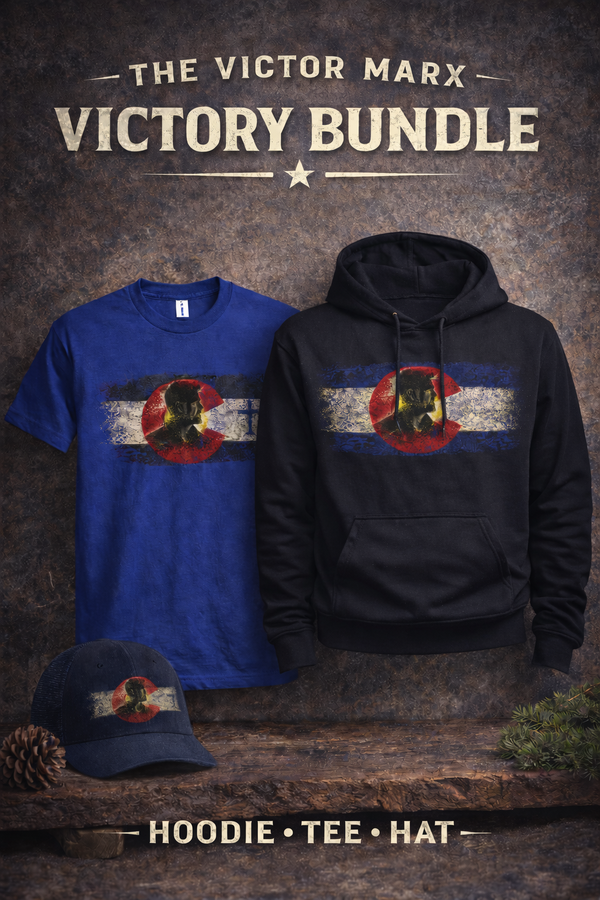 Victor Marx Victory Bundle-Premium Hoodie, Tee and Richardson 115 Hat