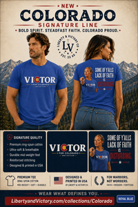 Christian T-Shirt | Victor for Colorado Some of Y'all's Lack of Faith Is Disturbing | GMS Edition | Liberty-In-One | Signature Line | Veteran-Owned | Liberty & Victory Co.