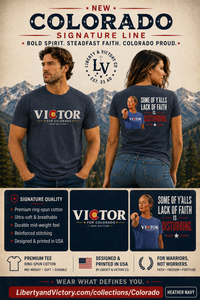 Christian T-Shirt | Victor for Colorado Some of Y'all's Lack of Faith Is Disturbing | GMS Edition | Liberty-In-One | Signature Line | Veteran-Owned | Liberty & Victory Co.