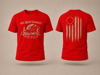 Patriotic Faith | We Ride Tonight — T-Shirt | April 18, 1775 × 1776–2026 OMR | Veteran-Owned Small Business | Liberty & Victory Co.
