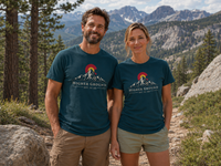 Mountain Faith | Higher Ground — T-Shirt | Colorado Flag Sunset Graphic | Veteran-Owned Small Business | Liberty & Victory Co.