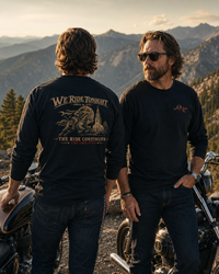 Patriotic Faith | OMR Unforgiven — Signature Heritage Long Sleeve | We Ride Tonight × April 18, 1775 | Veteran-Owned Small Business | Liberty & Victory Co.