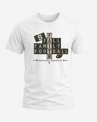Faith & Sport | Fall Family Football — T-Shirt Faith Runs Through It-Michigan State Edition | Game Day Faith Tee | Veteran-Owned Small Business | Liberty & Victory Co.