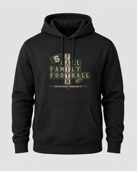 Faith & Sport | Fall Family Football — Hoodie | Faith Runs Through It-Michigan State Edition | Game Day Faith Hoodie | Veteran-Owned Small Business | Liberty & Victory Co.