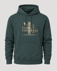 Faith & Sport | Fall Family Football — Hoodie | Faith Runs Through It-Michigan State Edition | Game Day Faith Hoodie | Veteran-Owned Small Business | Liberty & Victory Co.