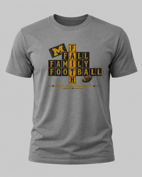Faith & Sport | Fall Family Football — T-Shirt Faith Runs Through It-Michigan Edition | Game Day Faith Tee | Veteran-Owned Small Business | Liberty & Victory Co.