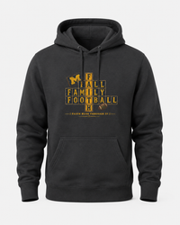 Faith & Sport | Fall Family Football — Hoodie | Faith Runs Through It-Michigan Edition | Game Day Faith Hoodie | Veteran-Owned Small Business | Liberty & Victory Co.