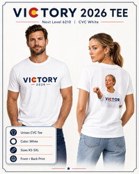 Victory 2026 Colorado T-Shirt | Victor for Supporter Tee | Front + Back Print