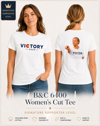 Victory 2026 Women's T-Shirt |Supporter Tee | B&C 6400 Women's Cut | Front + Back Print