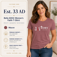 Faith & Sport Women's T-Shirt | Victory One Minimalist Graphic Tee | Veteran-Owned | Liberty & Victory Co.