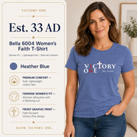 Faith & Sport Women's T-Shirt | Victory One Minimalist Graphic Tee | Veteran-Owned | Liberty & Victory Co.