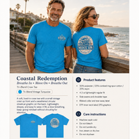 Coastal Faith T-Shirt | Move On — Breathe In Breathe Out Coastal Redemption New Orleans Streetcar | Salt & Salvation Line | Veteran-Owned | Liberty & Victory Co.
