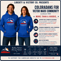 Victor Marx for Colorado | Community Mountain Hoodie | CFVM | Liberty & Victory Co.