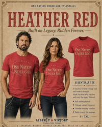 Patriotic T-Shirt | One Nation Under... 1776 Essential Line | Liberty-In-One | Liberty & Victory