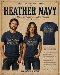 Patriotic T-Shirt | One Nation Under... 1776 Essential Line | Liberty-In-One | Liberty & Victory