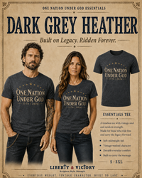 Patriotic T-Shirt | One Nation Under... 1776 Essential Line | Liberty-In-One | Liberty & Victory