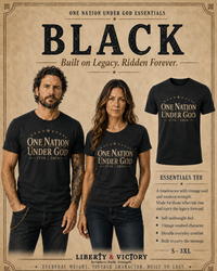 Patriotic T-Shirt | One Nation Under... 1776 Essential Line | Liberty-In-One | Liberty & Victory