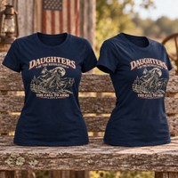 Patriotic Faith | Daughters of the Revolution — Sybil Edition-The Call to Arms Women's T-Shirt | Veteran-Owned Small Business | Liberty & Victory Co.