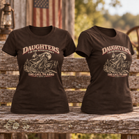 Patriotic Faith | Daughters of the Revolution — Sybil Edition-The Call to Arms Women's T-Shirt | Veteran-Owned Small Business | Liberty & Victory Co.