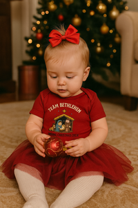 Christian T-Shirt Team Bethlehem Infant Bodysuit Design - lifestyle view - Liberty & Victory