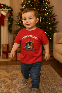 Christian T-Shirt Team Bethlehem Toddler T Design - lifestyle view - Liberty & Victory
