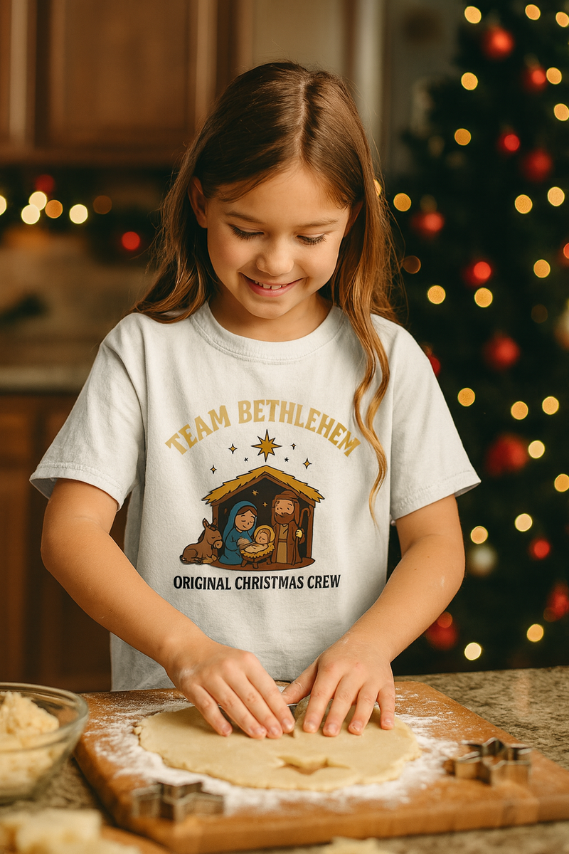 Christian T-Shirt Team Bethlehem Youth T Design - front view - Liberty & Victory