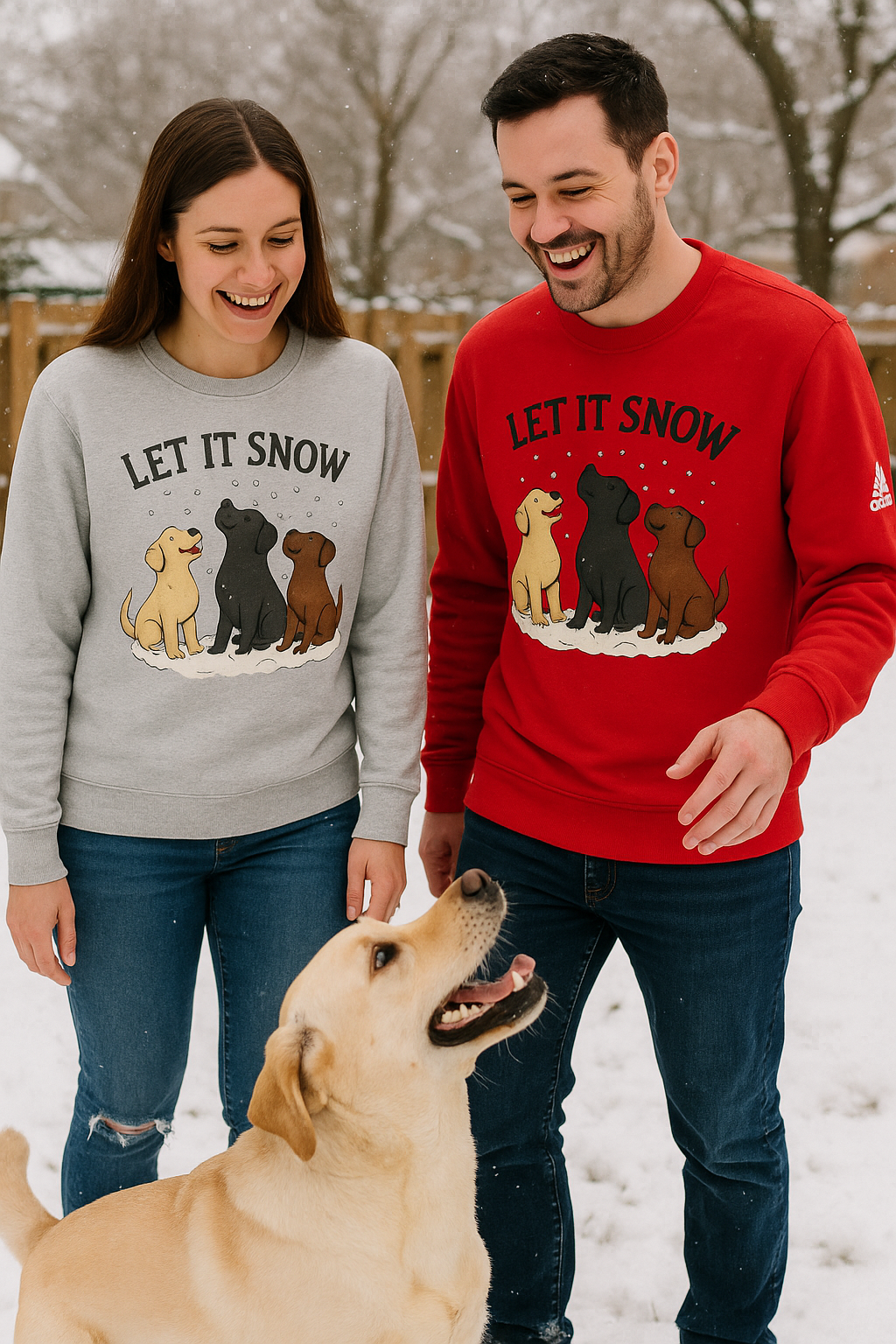 Adidas "Let it Snow" Fleece Crewneck Sweatshirt