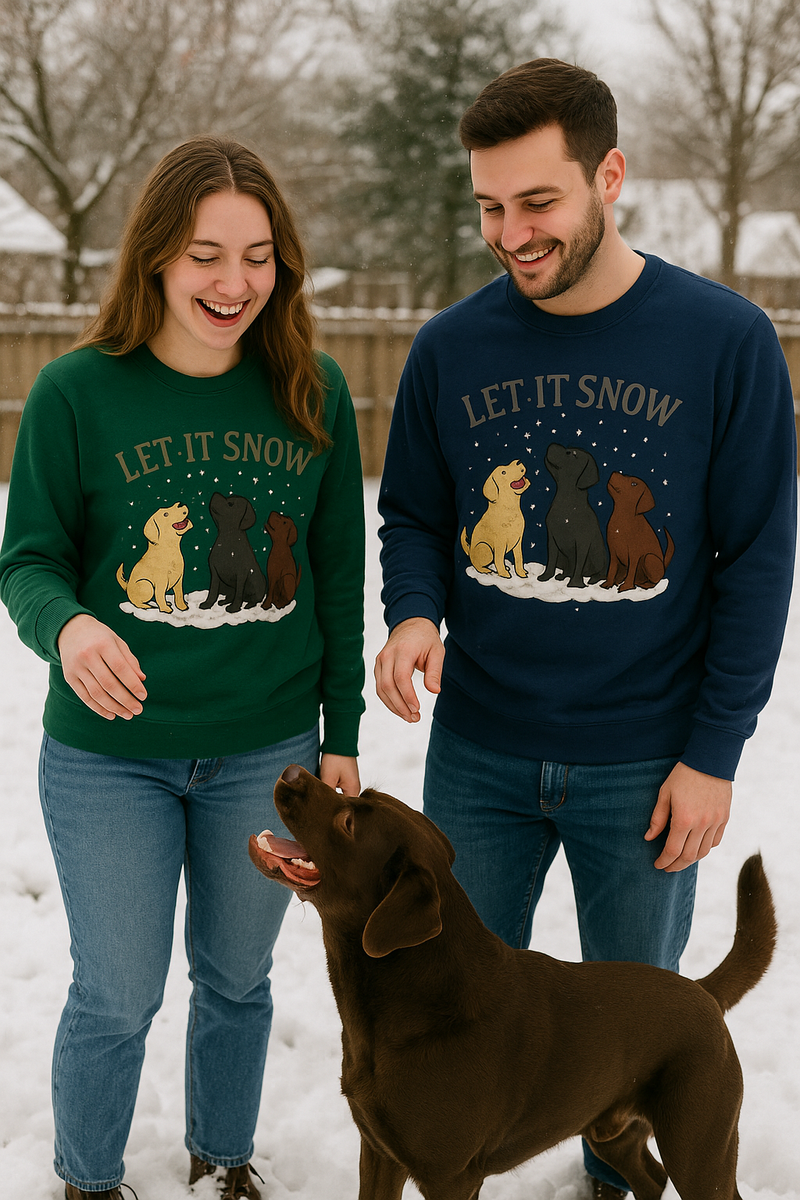 Adidas "Let it Snow" Fleece Crewneck Sweatshirt