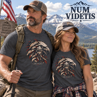 Patriotic | Num Videtis — Can't You See T-Shirt Eagle & We the People Graphic | Veteran-Owned Small Business | Liberty & Victory Co.