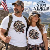 Patriotic | Num Videtis — Can't You See T-Shirt Eagle & We the People Graphic | Veteran-Owned Small Business | Liberty & Victory Co.