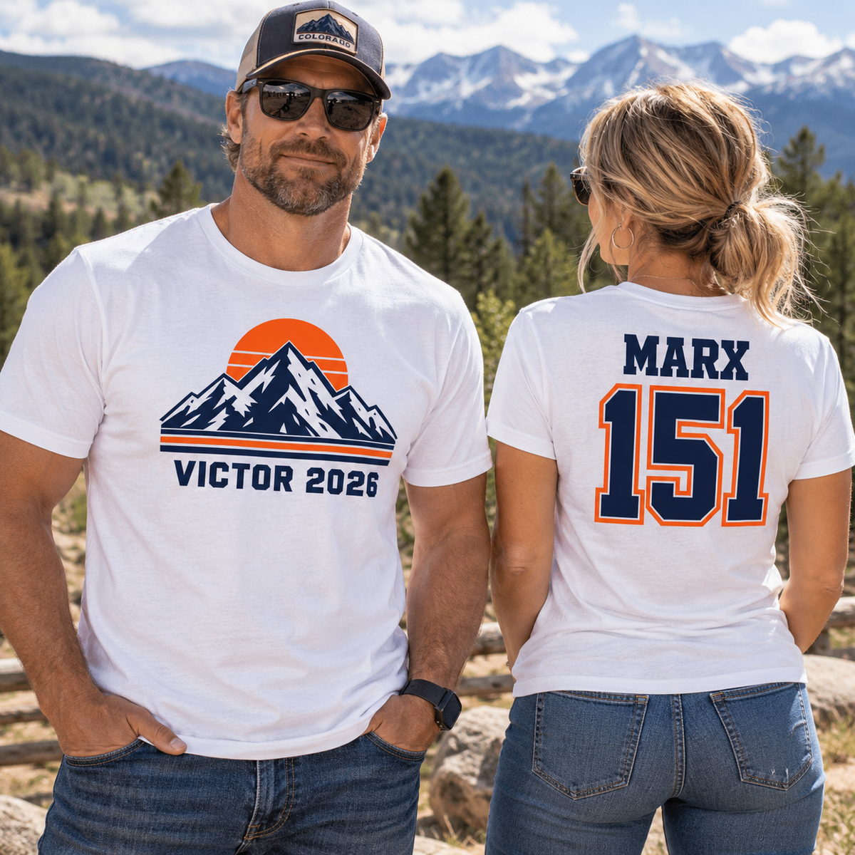 Coloradans for Victor Marx | Victor 2026 Mountain MARX 151 T-Shirt | CFVM | Liberty & Victory Co.