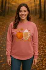 Jesus Christ & Pumpkin Spice Women’s Fleece Pullover