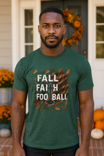 Fall Faith Forward Football & Freedom Triblend Tee