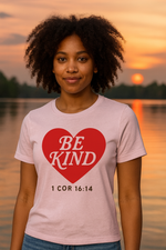 Title: Be Kind Heart Scripture Tee