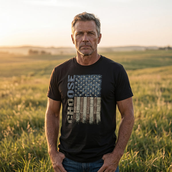 Christian T-Shirt | Choose Life Signature Line | Liberty-In-One | Liberty & Victory