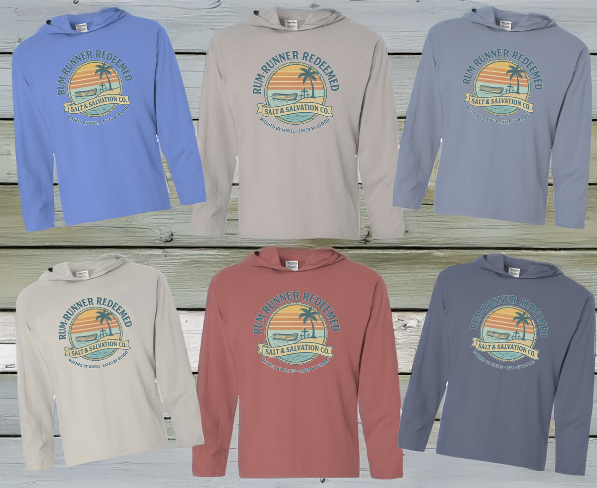 Rum-Runner Redeemed – Salt & Salvation Hooded Tee